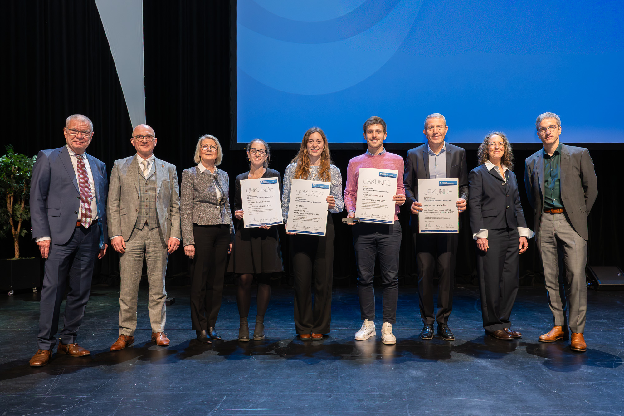 Alle Ausgezeichneten auf dem 36. Kongress der DKG